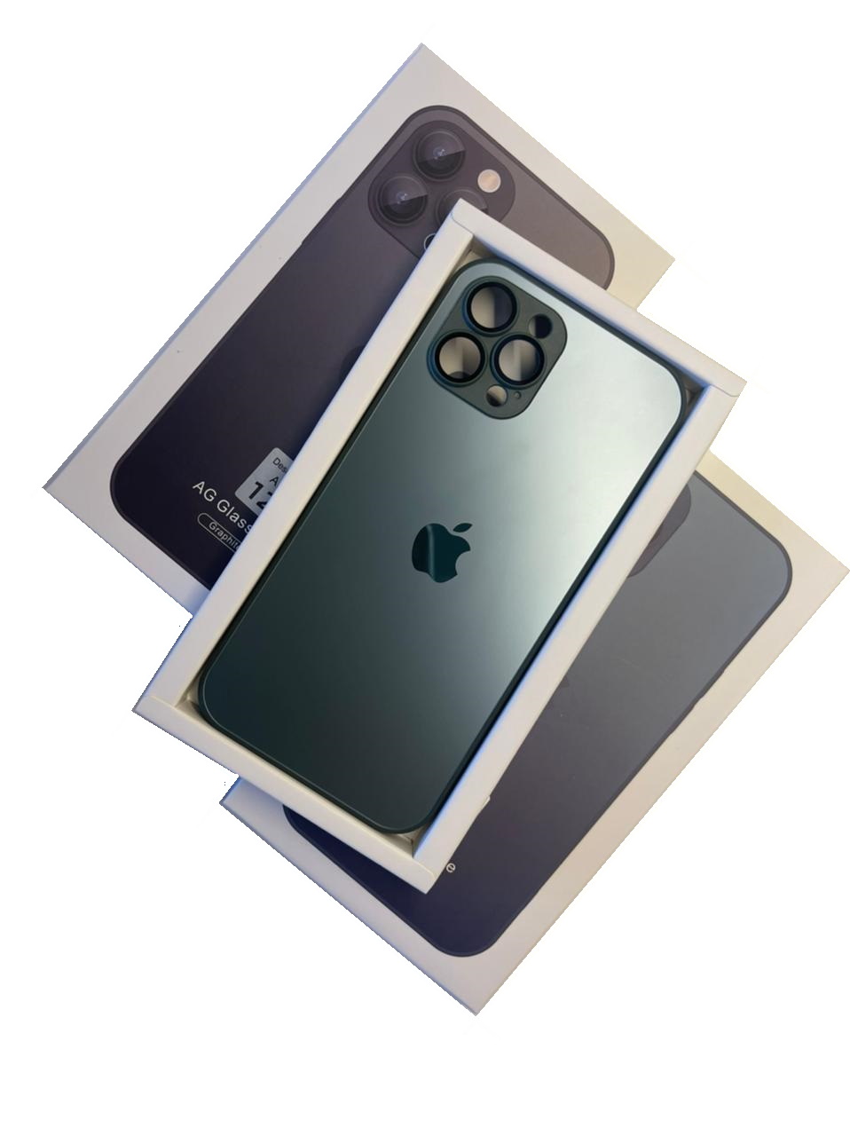 Чехол-накладка для iPhone 13 Pro Max MagSafe AG-Glass Cangling Green