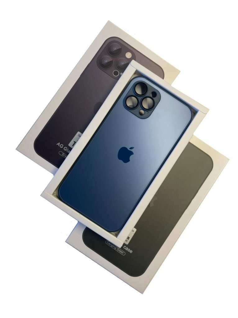 Чехол-накладка для iPhone 13 MagSafe AG-Glass Navy Blue
