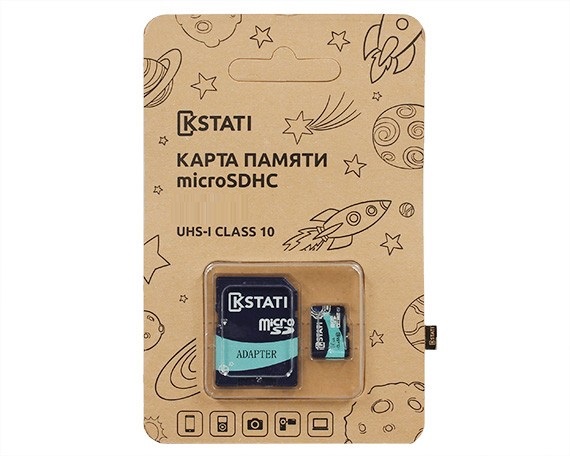 Карта памяти MicroSDXC Kstati 128GB cl10 UHS-I + SD