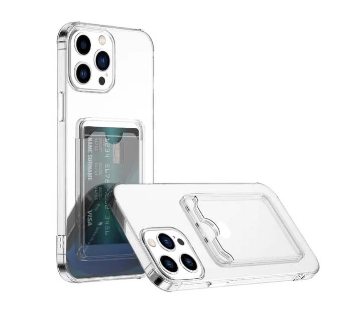 Чехол-накладка для iPhone 14 Pro Max с отделом для карт