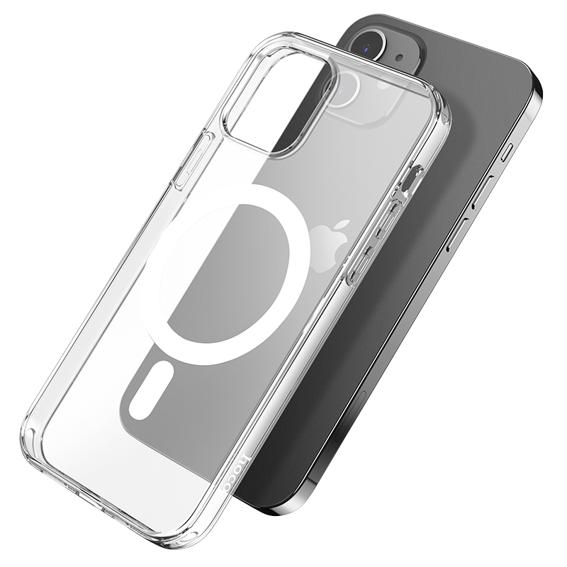 Чехол-накладка для iPhone 11 Magnetic прозрачный пластик