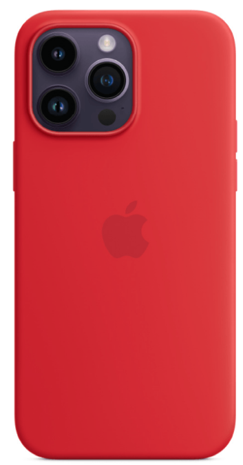 Чехол-накладка для iPhone 14 Max PU Кожа красный