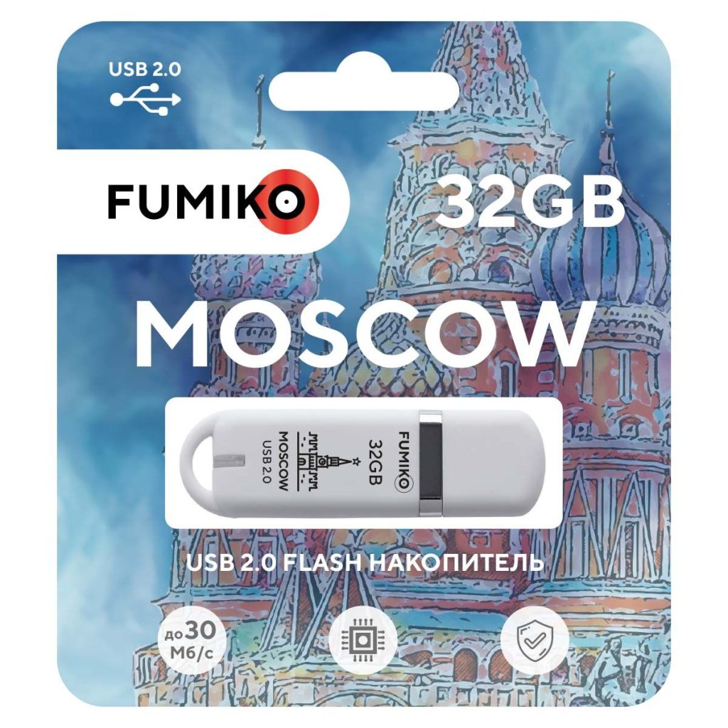 USB-Flash 32GB Fumiko Moscow белая