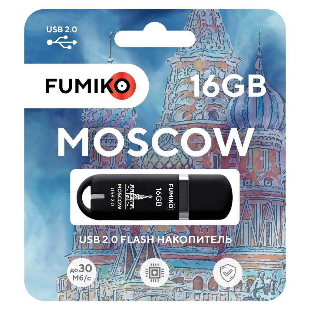 USB-Flash 16GB Fumiko Moscow черная