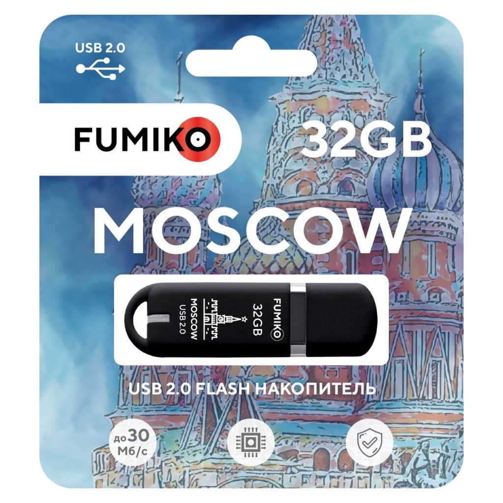 USB-Flash 32GB Fumiko Moscow черная