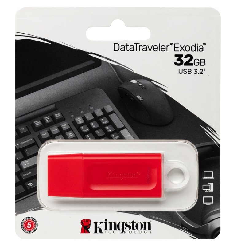 USB-Flash Kingston 32GB DataTraveler Exodia красная USB 3.2