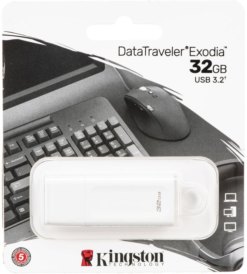 USB-Flash Kingston 32GB DataTraveler Exodia белая USB 3.2