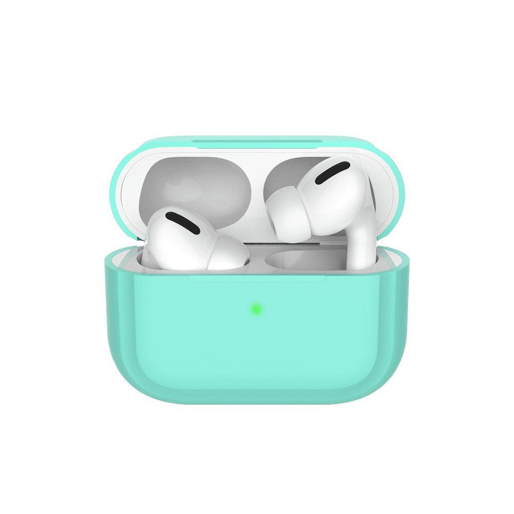 Чехол для AirPods Pro силикон мятно-зеленый