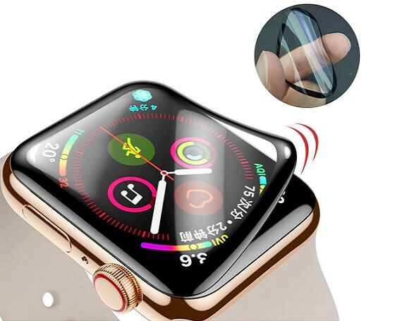 Защитное стекло Watch Series 7/8, 45mm Flexible, гибкое черное