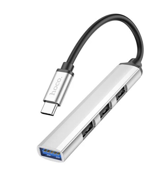 Type-C HUB Hoco HB26 4-in-1 (Type-C to USB3.0+USB2.0*3)