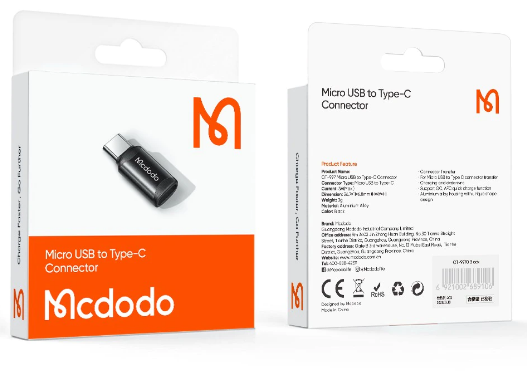 Переходник OTG McDodo OT-9970 MicroUSB - Type-C