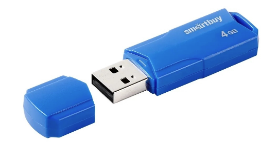 USB-Flash 4GB Smart Buy Clue Series синяя