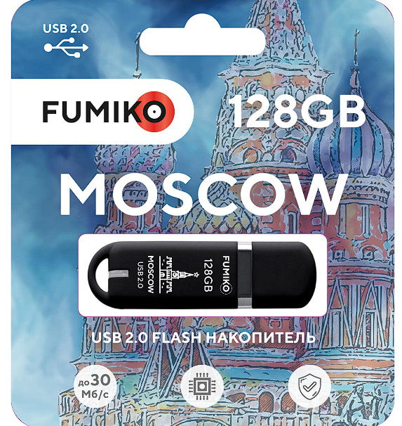 USB-Flash 128GB Fumiko Moscow черная