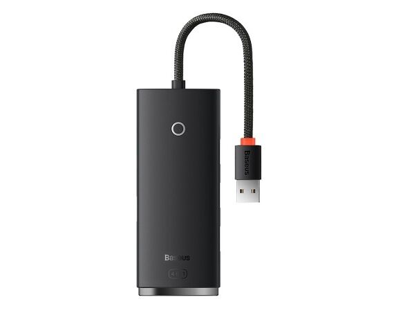 USB HUB Baseus Lite Series USB-A to USB 3.0*4, 25см, черный