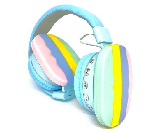 Наушники накладные с Bluetooth CXT-806 голубые