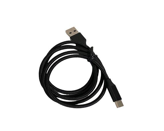 Кабель Axxa Type-C - USB нейлон, 2А, черный, 1м