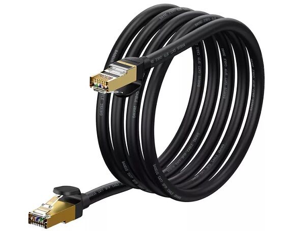 Патч-корд Baseus high Speed Seven types RJ-45, 2.0 м, черный