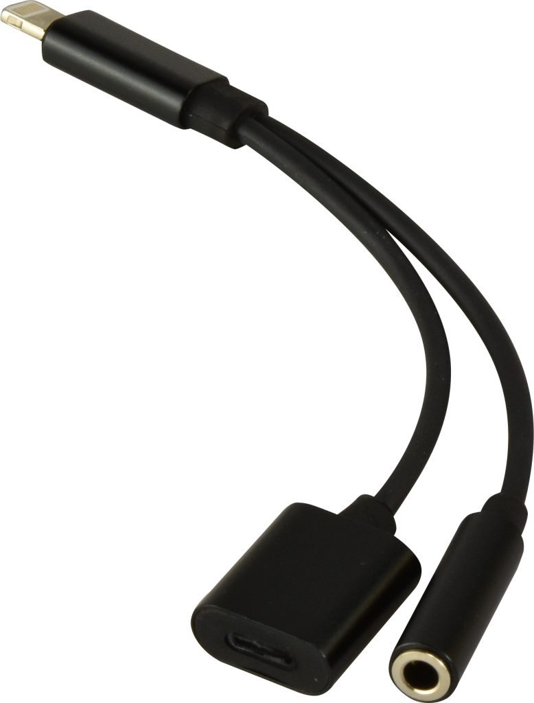 Переходник Lightning - Lightning + 3.5 jack в ассортименте