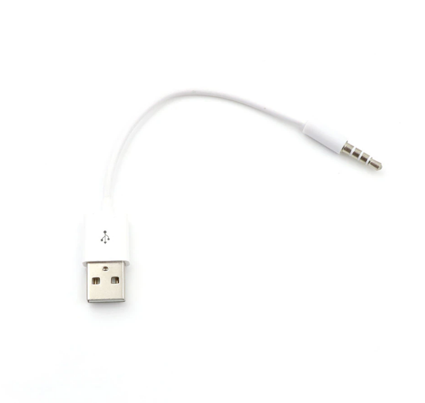 Кабель-переходник AUX 3,5 мм/USB 2.0, Apple iPod Shuffle 1,2,3,4,5
