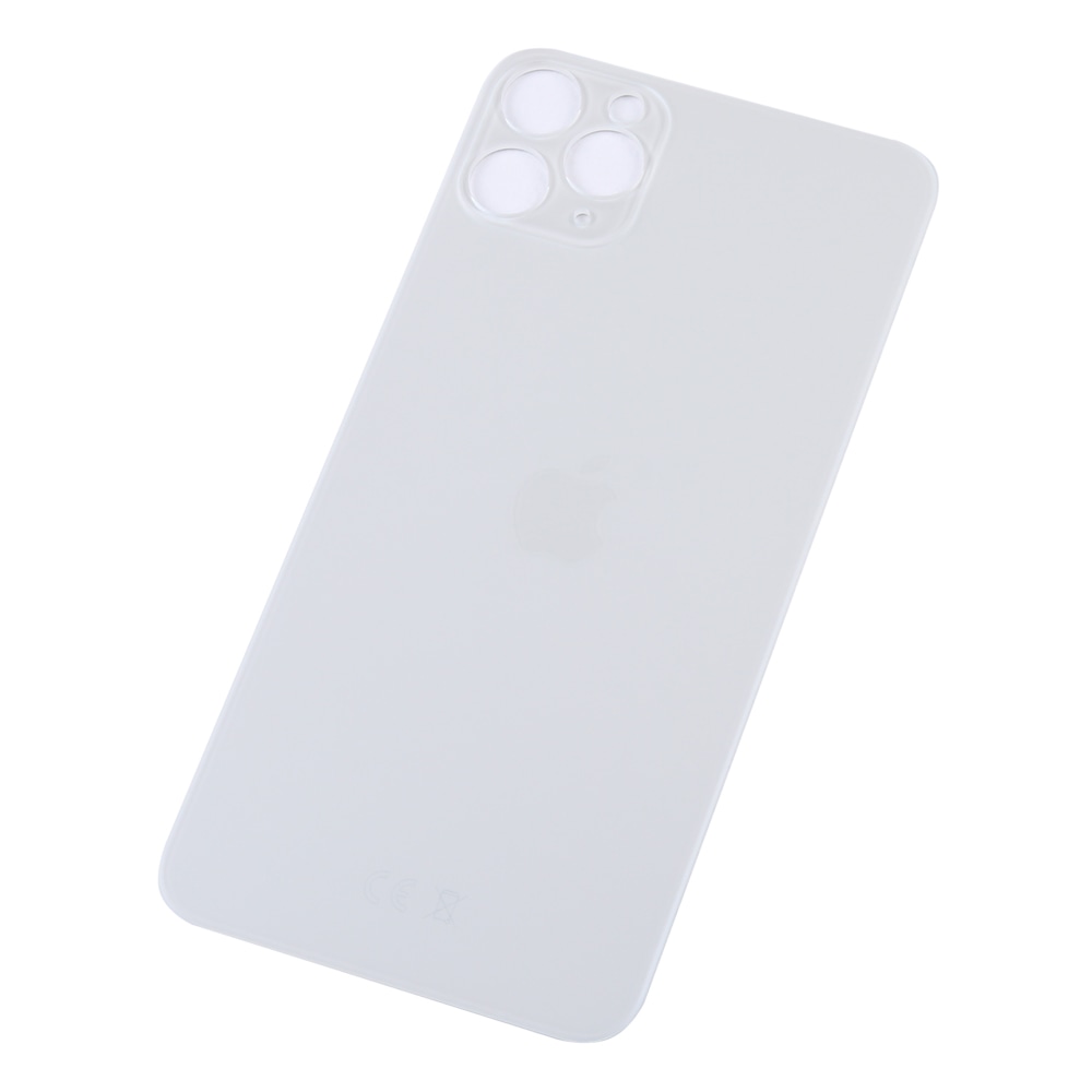Задняя крышка iPhone 11 Pro (c увеличенным вырезом под камеру) серебро