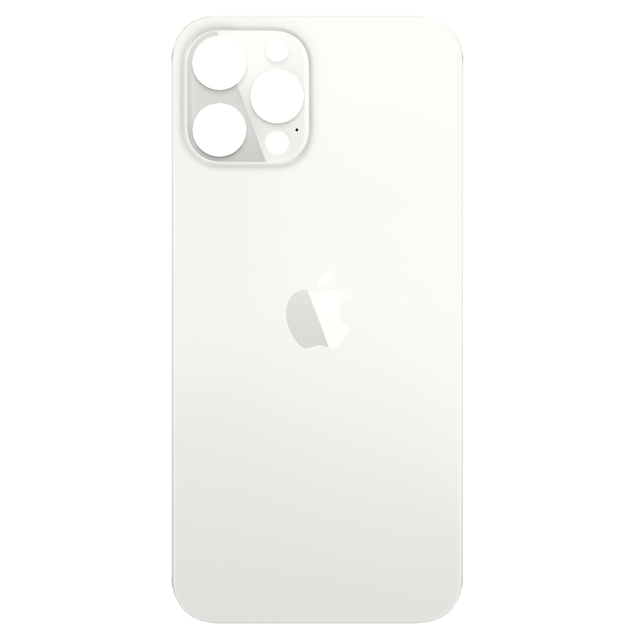 Задняя крышка iPhone 12 Pro Max (c увеличенным вырезом под камеру) белая