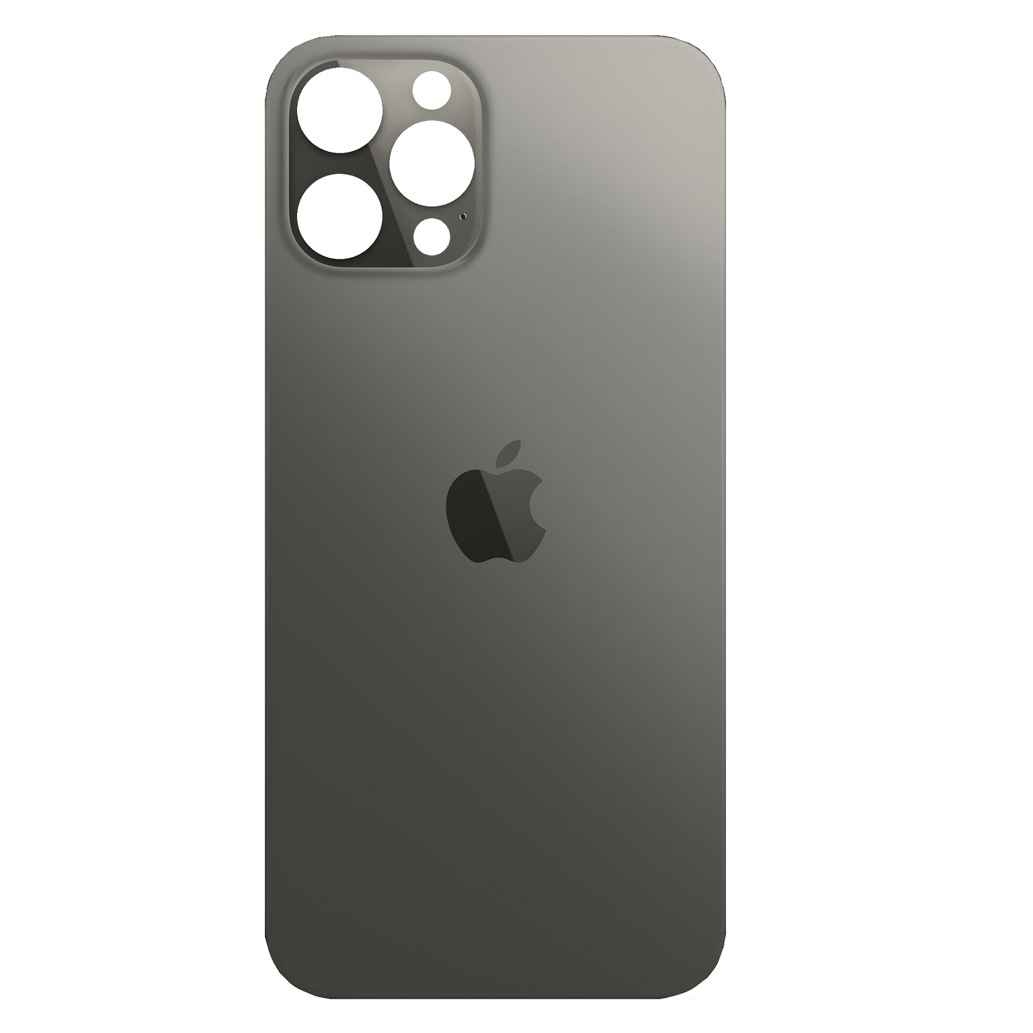 Задняя крышка iPhone 12 Pro (c увеличенным вырезом под камеру) черный
