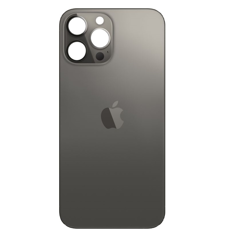 Задняя крышка iPhone 13 Pro Max (c увеличенным вырезом под камеру) черная