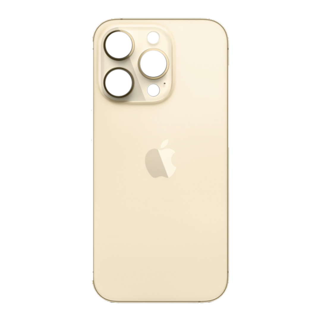Задняя крышка iPhone 14 Pro Max (c увеличенным вырезом под камеру) золото