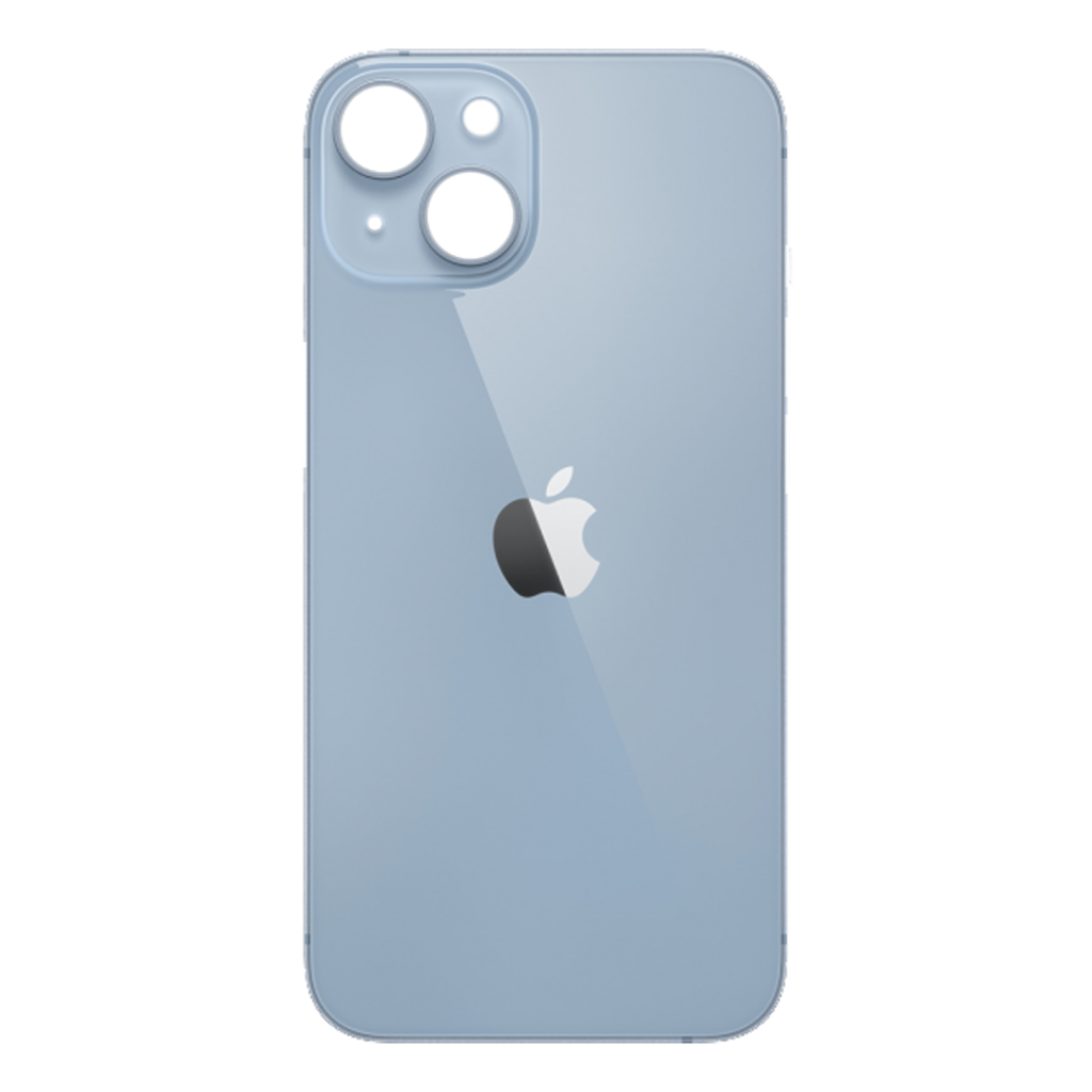 Задняя крышка iPhone 14 (c увеличенным вырезом под камеру) синий