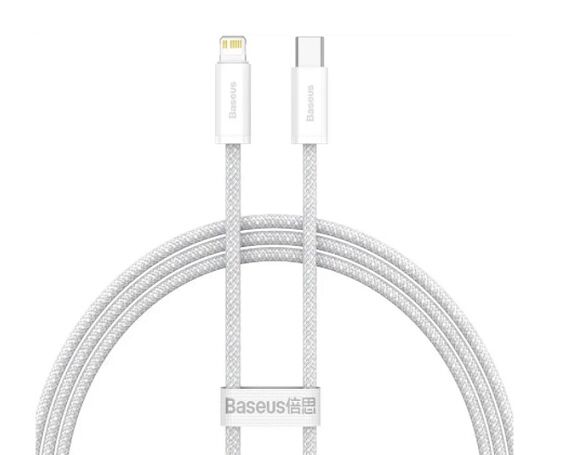 Кабель Baseus Dynamic Series Fast Charging Cable Type-C - Lightning PD 20W белый, 1м (CALD000002)