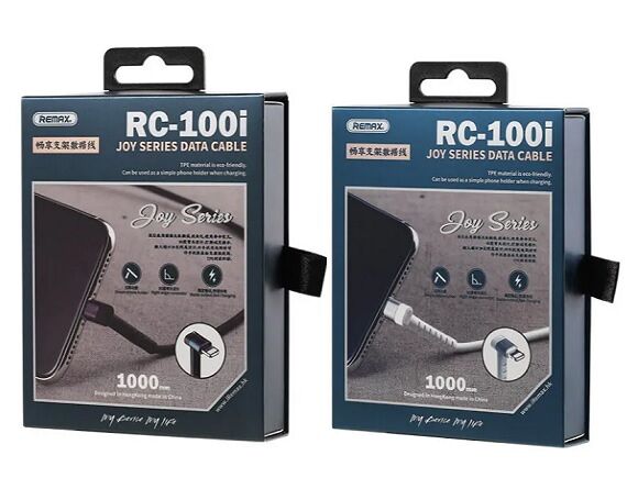 Кабель подставка Remax RC-100i Lightning - USB черный