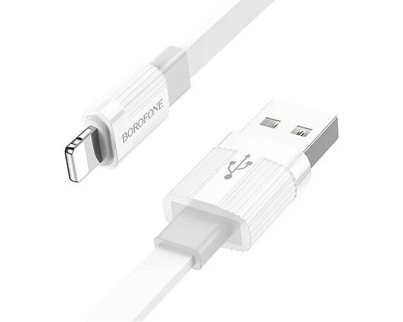 Кабель Borofone BX89 Lightning - USB серый, 1м