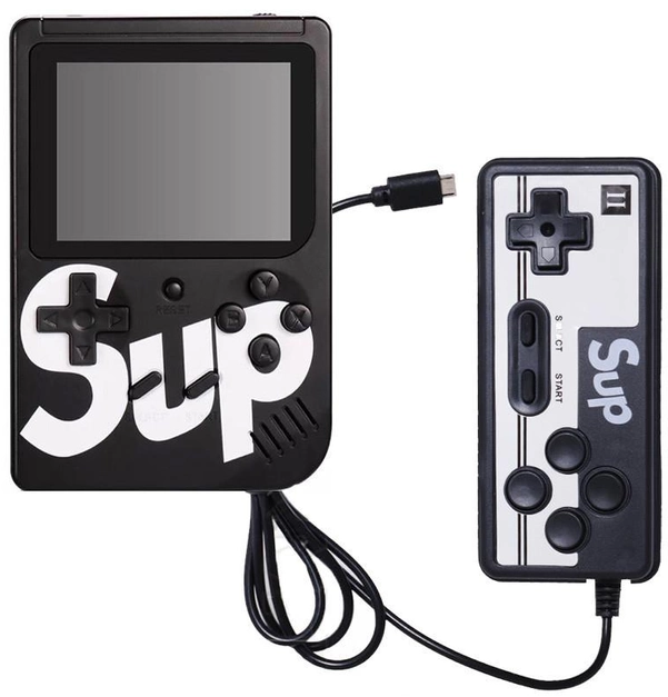 Игровая приставка SUP Game Box c джойстиком (400 игр), черная