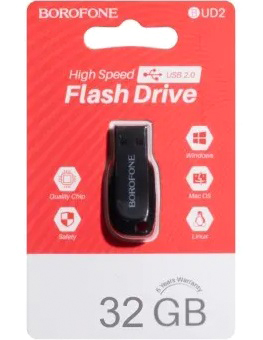 USB-Flash Borofone BUD2 32GB черная