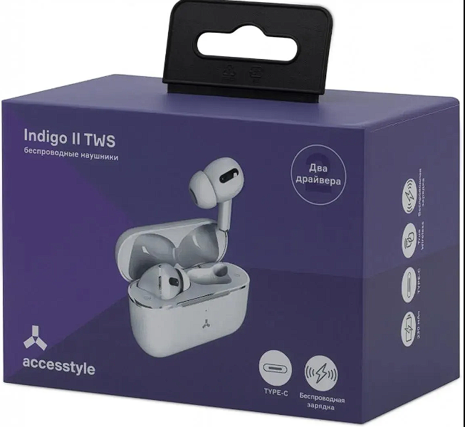 Беспроводные наушники Indigo II TWS, белые
