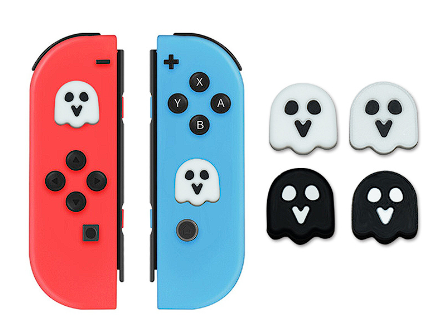Накладки на стики для джойстика Nintendo Switch (4 шт комплект) призраки в ассортименте