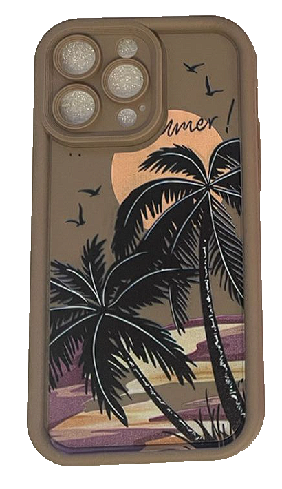 Чехол-накладка для iPhone 15 Pro Summer коричневый