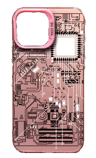 Чехол для iPhone 13 Pro So Cool плата розовый