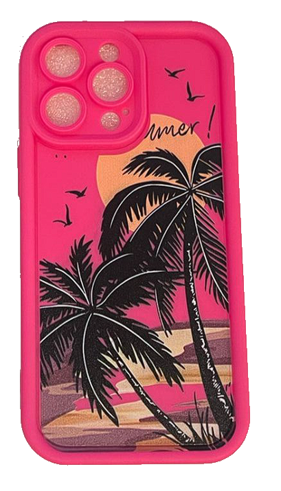 Чехол-накладка для iPhone 13 Pro Summer розовый