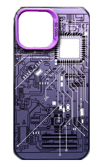Чехол для iPhone 12 Pro Max So Cool плата фиолетовый