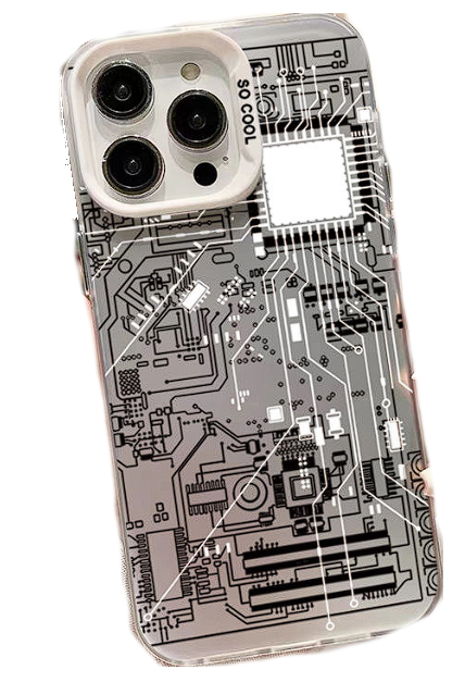 Чехол для iPhone 12 Pro Max So Cool плата серебро