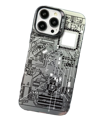 Чехол для iPhone 14 So Cool плата серый
