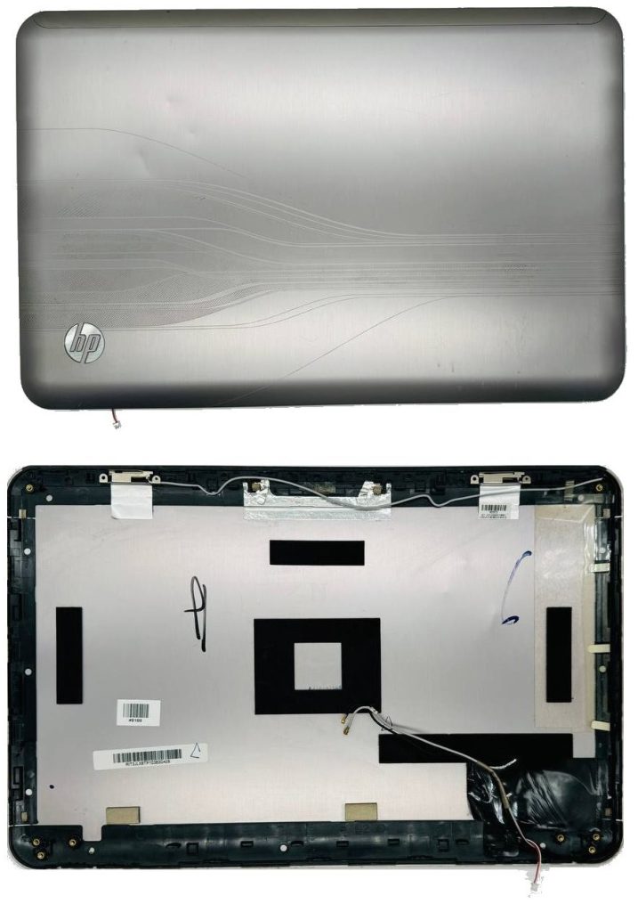 Крышка матрицы HP DV6-3000 (без рамы, с шлейфами)