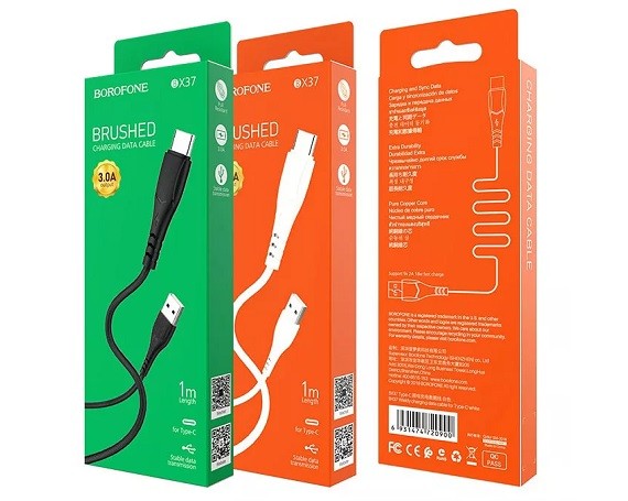 Кабель Borofone BX37 Type-C - USB черный, 1м