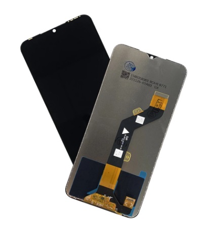Дисплейный модуль Tecno Spark 8C черный, оригинал