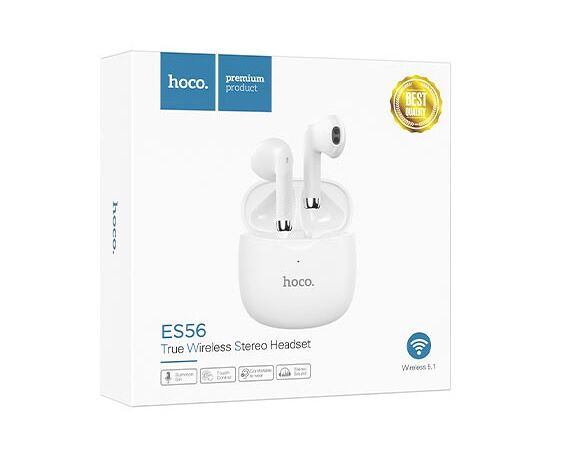 Bluetooth стереогарнитура Hoco ES56 белая