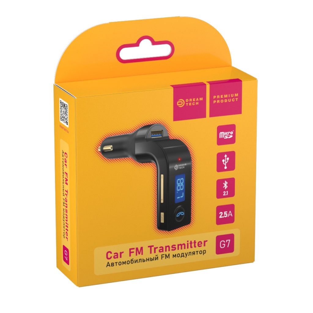 FM-трансмиттер Dream G7 Bluetooth черный