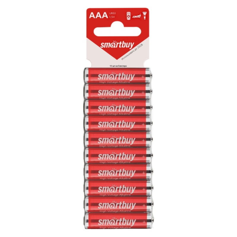 Батарейка алкалиновая ААА SmartBuy LR03 (1шт)