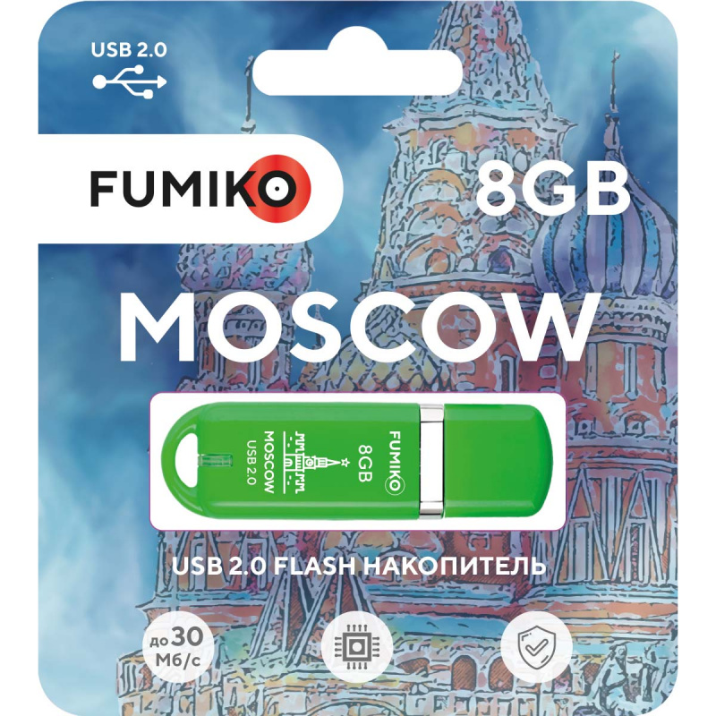 USB-Flash 8GB Fumiko Moscow зеленая