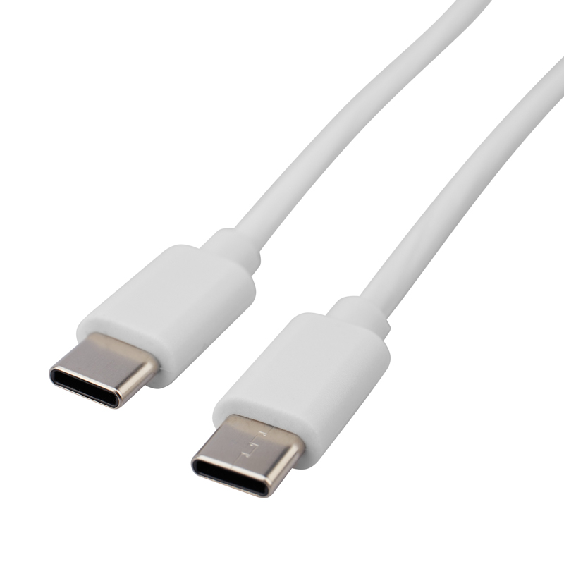 Кабель GSM Type-C - Type-C, белый, 1м